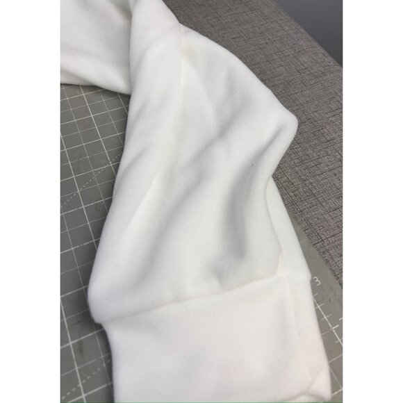 Conte Of Florence Men's Fleece Pullover Mock Neck Top Sz XL White "Snowbird" - Picture 2 of 10